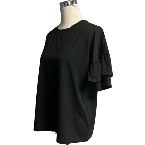 Shein women black short sleeve shirt - Picture 8 of 9